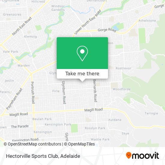 Mapa Hectorville Sports Club