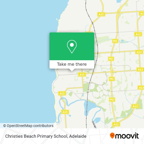 Mapa Christies Beach Primary School