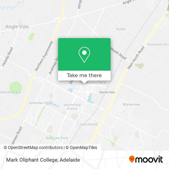 Mark Oliphant College map