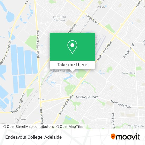 Endeavour College map