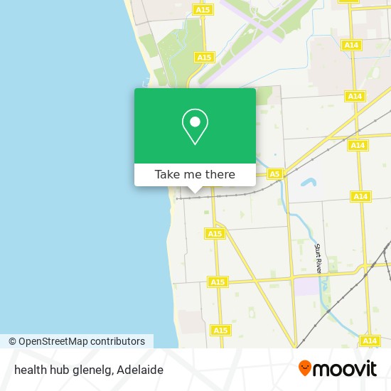 health hub glenelg map