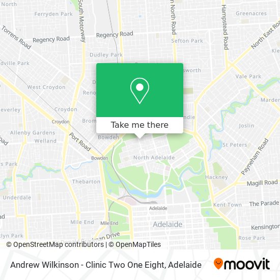 Andrew Wilkinson - Clinic Two One Eight map