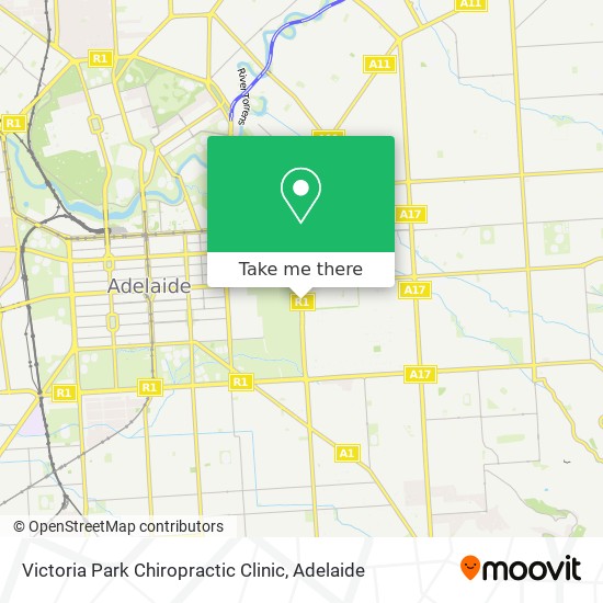 Mapa Victoria Park Chiropractic Clinic
