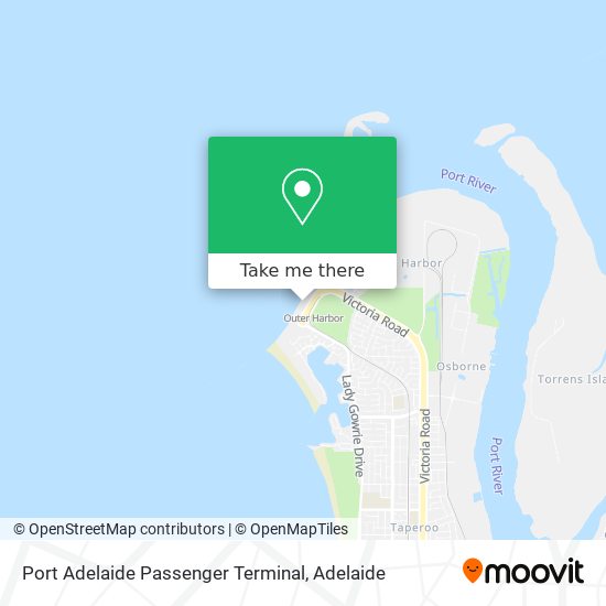 Mapa Port Adelaide Passenger Terminal