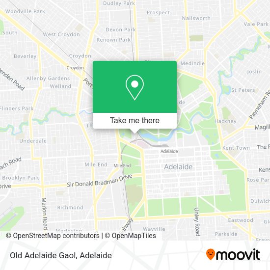 Old Adelaide Gaol map