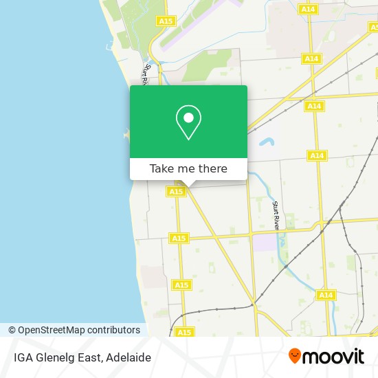 Mapa IGA Glenelg East