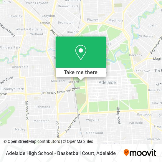 Adelaide High School - Basketball Court map