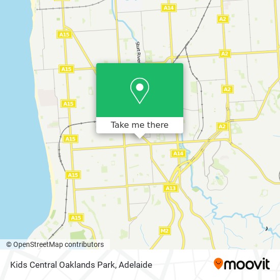 Mapa Kids Central Oaklands Park