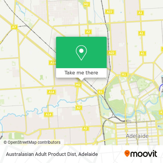 Australasian Adult Product Dist map