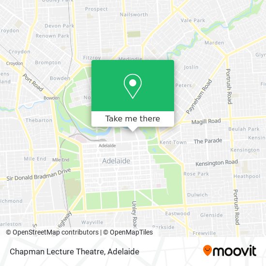 Chapman Lecture Theatre map