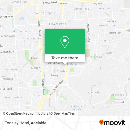 Tonsley Hotel map