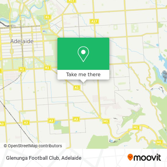 Mapa Glenunga Football Club