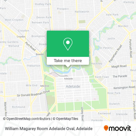 William Magarey Room Adelaide Oval map