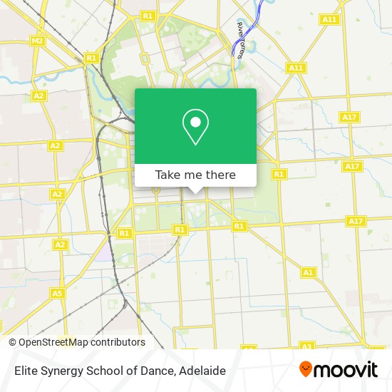 Mapa Elite Synergy School of Dance