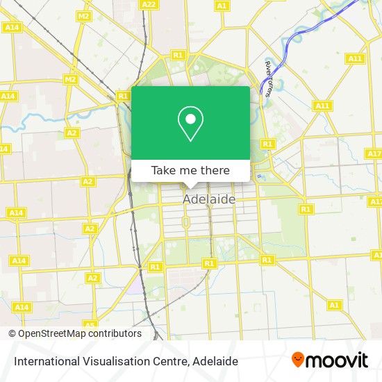 International Visualisation Centre map
