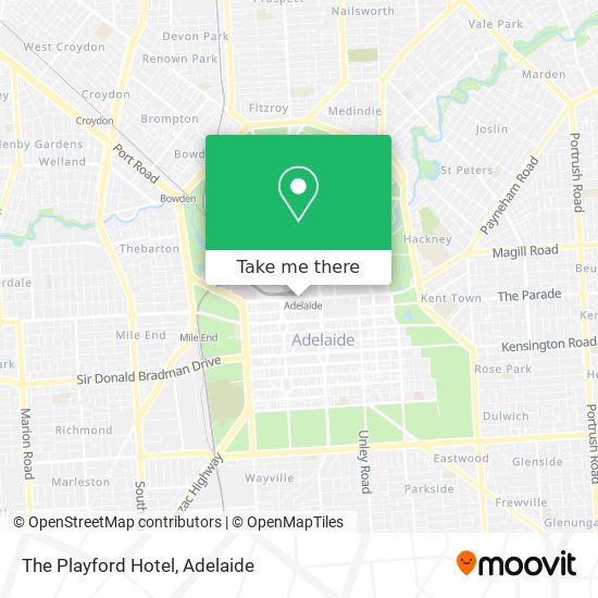 The Playford Hotel map