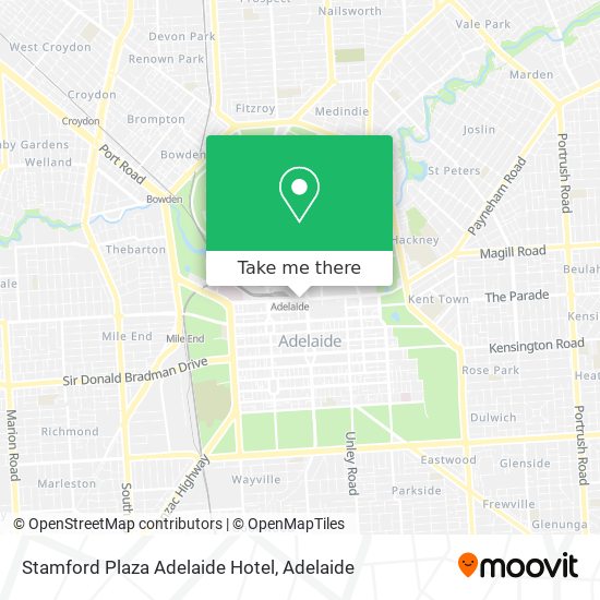 Mapa Stamford Plaza Adelaide Hotel