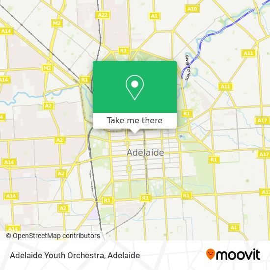 Adelaide Youth Orchestra map