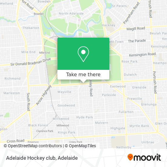 Adelaide Hockey club map