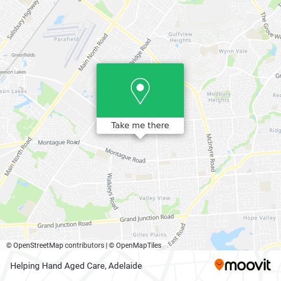 Helping Hand Aged Care map