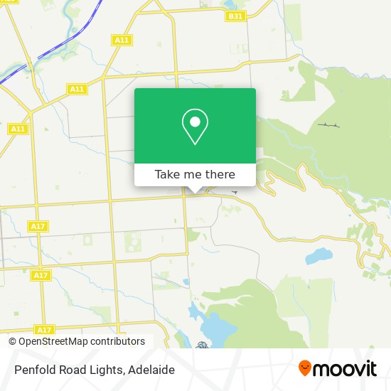 Mapa Penfold Road Lights