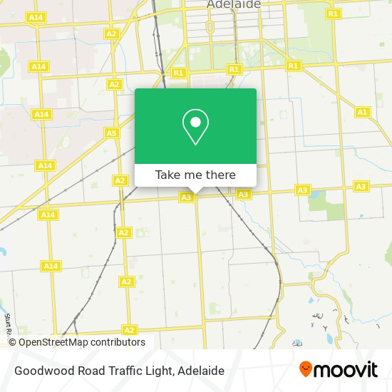 Goodwood Road Traffic Light map