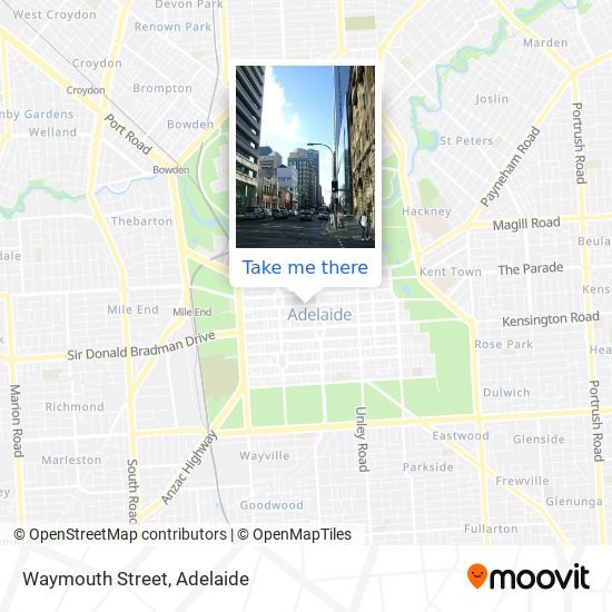 Waymouth Street map