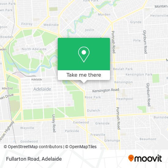 Fullarton Road map