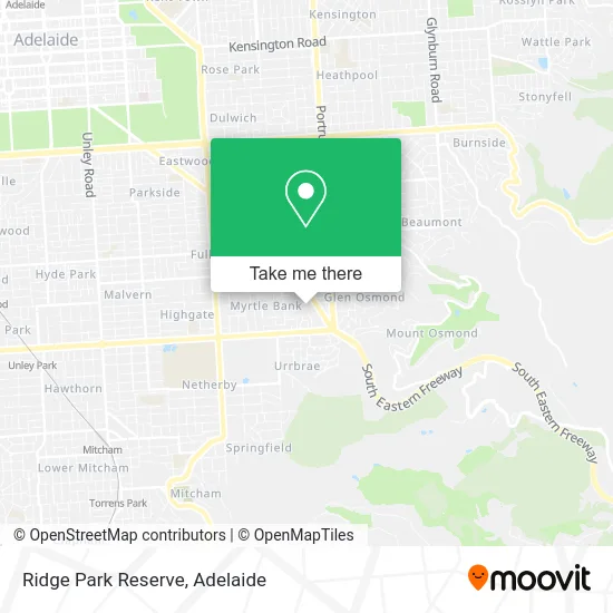 Mapa Ridge Park Reserve