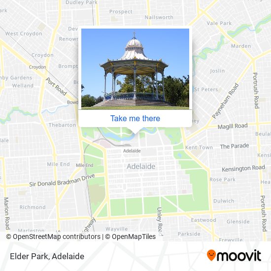 Elder Park map