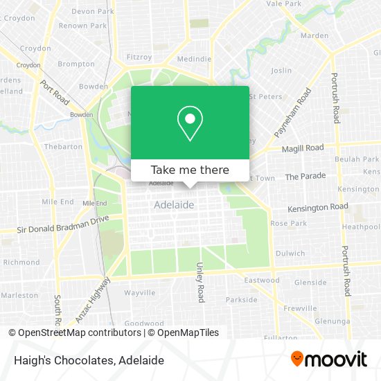 Haigh's Chocolates map