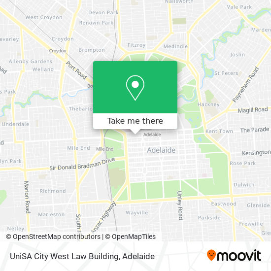Uni Sa City West Map How To Get To Unisa City West Law Building In Adelaide By Bus, Train Or  Light Rail?