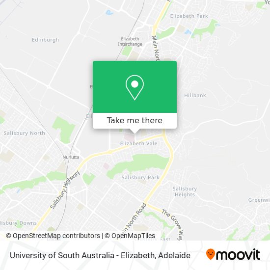 University of South Australia - Elizabeth map