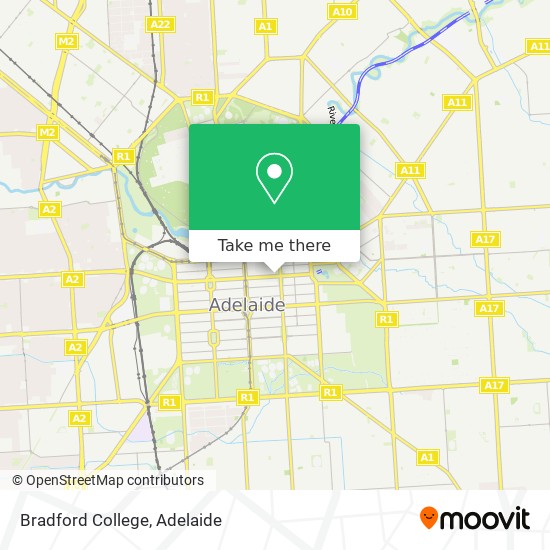 Bradford College map