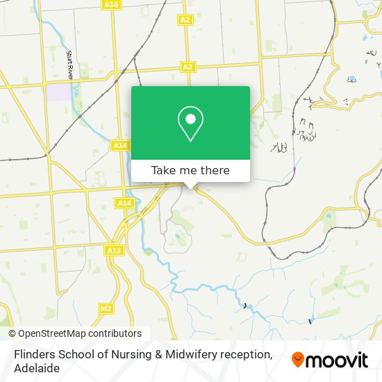 Flinders School of Nursing & Midwifery reception map