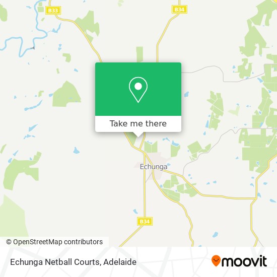 Mapa Echunga Netball Courts