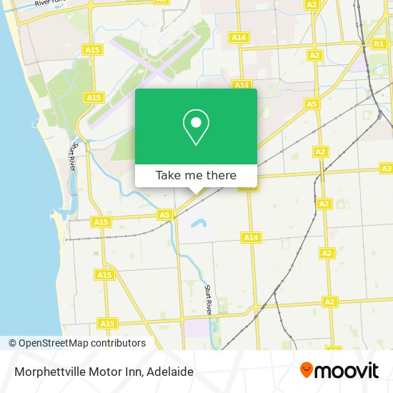 Mapa Morphettville Motor Inn