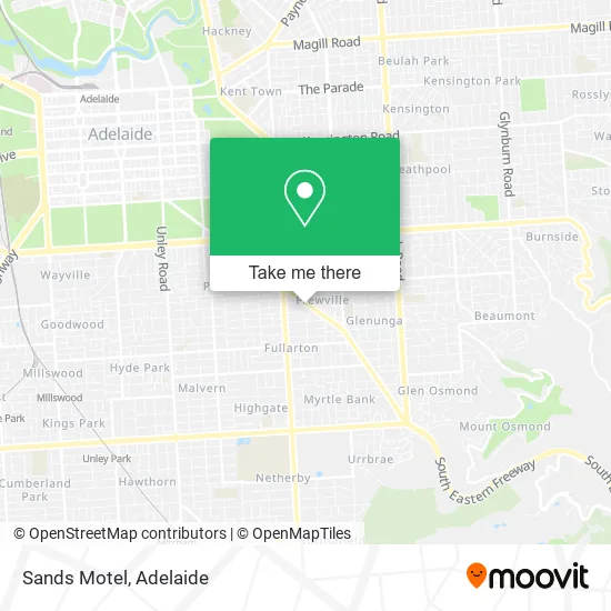 Mapa Sands Motel