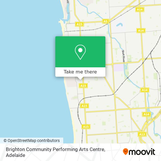 Brighton Community Performing Arts Centre map