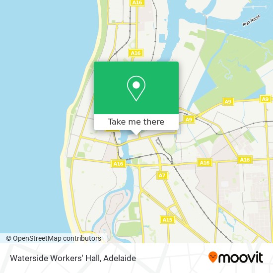 Mapa Waterside Workers' Hall