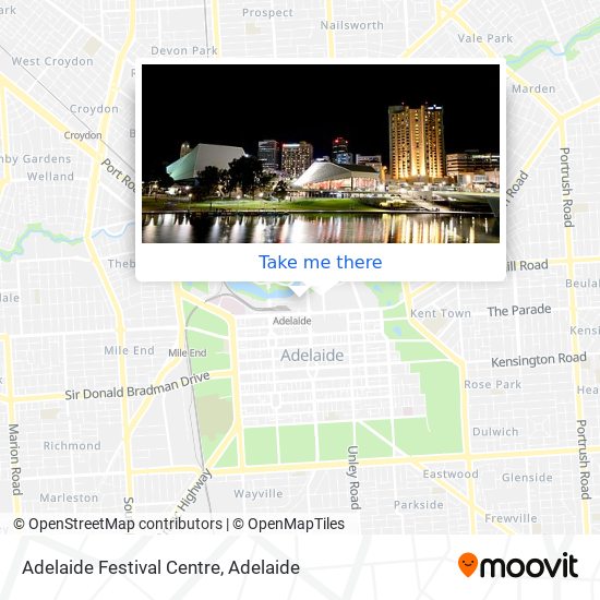 Mapa Adelaide Festival Centre
