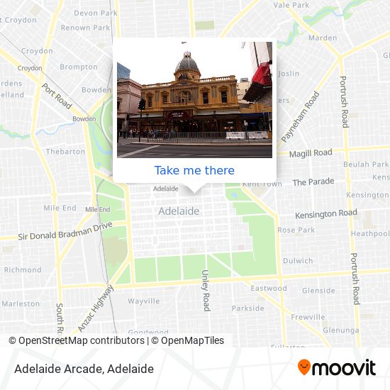 Mapa Adelaide Arcade