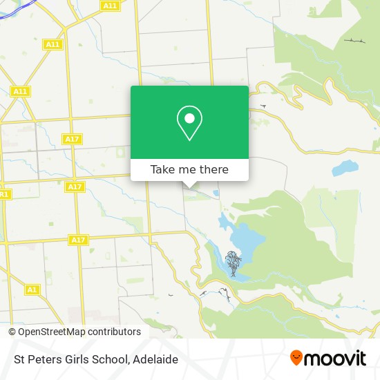 Mapa St Peters Girls School