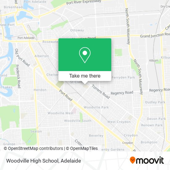 Mapa Woodville High School