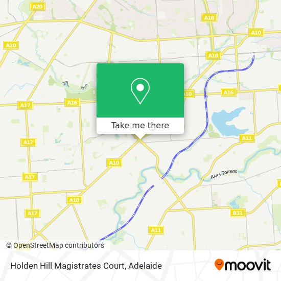 Holden Hill Magistrates Court map