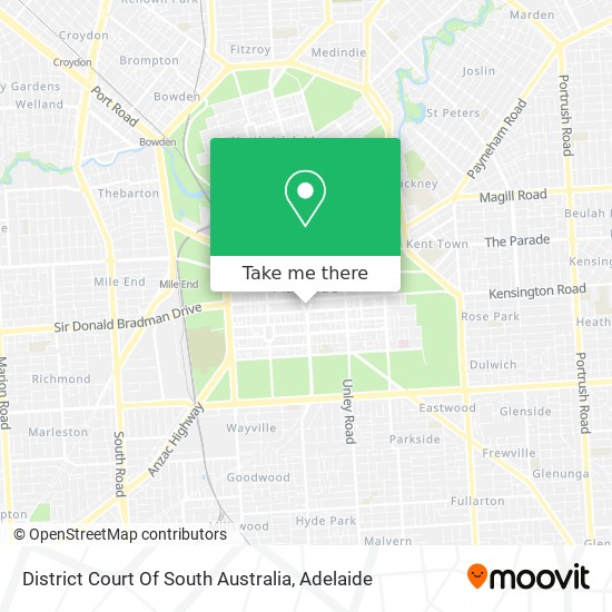 District Court Of South Australia map