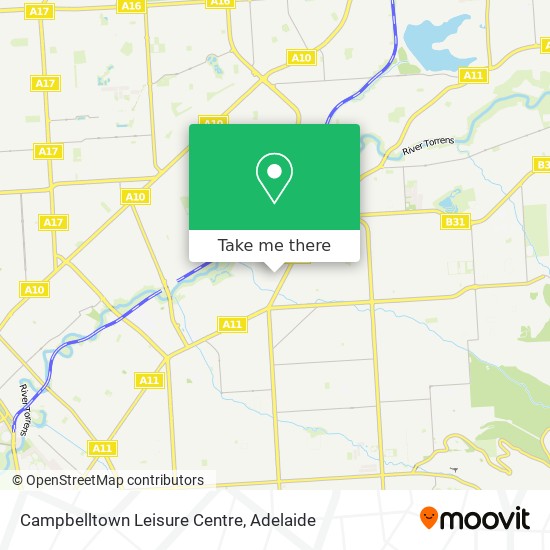 Campbelltown Leisure Centre map