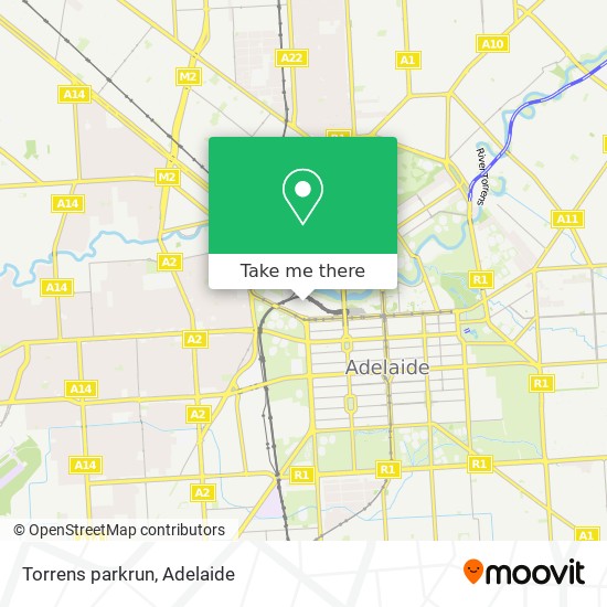 Torrens parkrun map