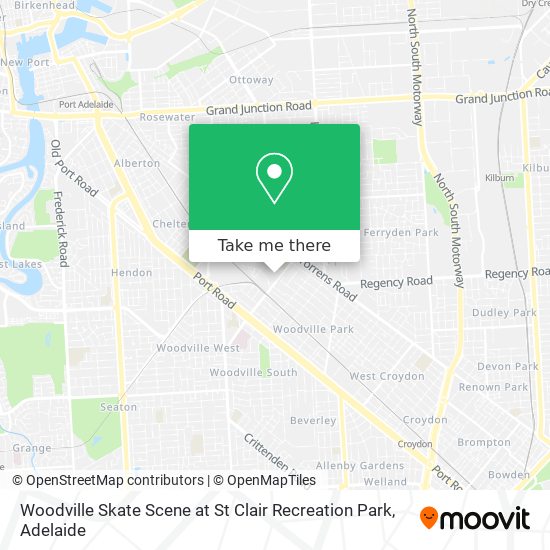 Woodville Skate Scene at St Clair Recreation Park map