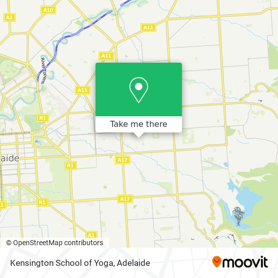 Kensington School of Yoga map